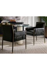 Buckle Flap Leather Dining Armchair by Splendido Mauti Dining Chair, alternate view 25