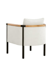 Curved Wood Frame Lounge Chair by Splendido Wilder Accent Chair, alternate view 4