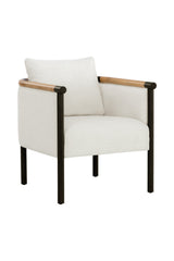 Curved Wood Frame Lounge Chair by Splendido Wilder Accent Chair
