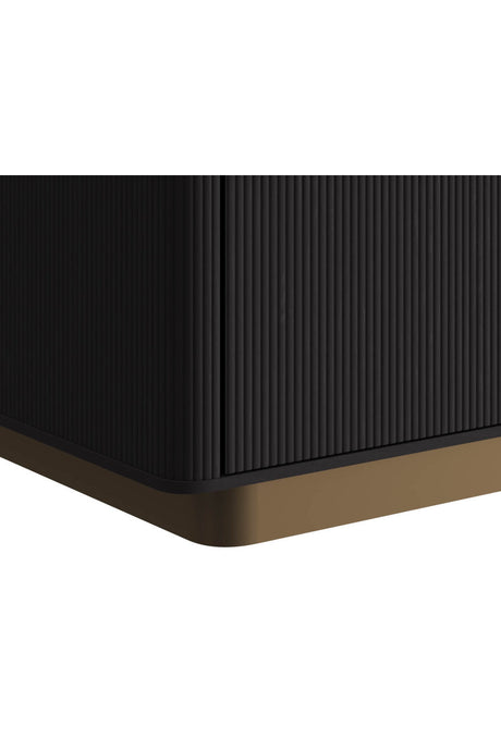 Reeded Oak 2-Drawer Nightstand by Splendido Kalla, alternate view 18