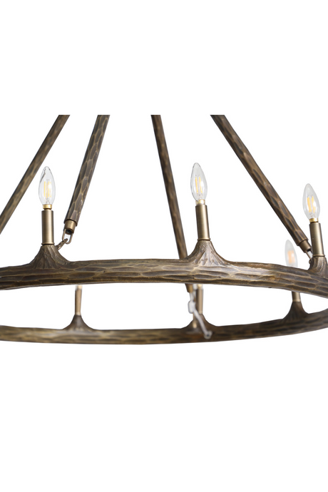 Antique Brass Chandelier by Splendido Wolfgang, alternate view 4