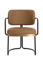 Cantilevered Leather Look Dining Chair by Splendido Jalen, alternate view 7