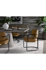 Cantilevered Leather Look Dining Chair by Splendido Jalen, alternate view 13