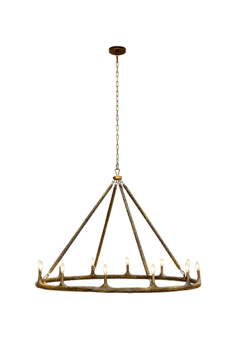 Antique Brass Chandelier by Splendido Wolfgang, alternate view 7