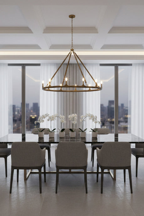 Antique Brass Chandelier by Splendido Wolfgang, alternate view 8