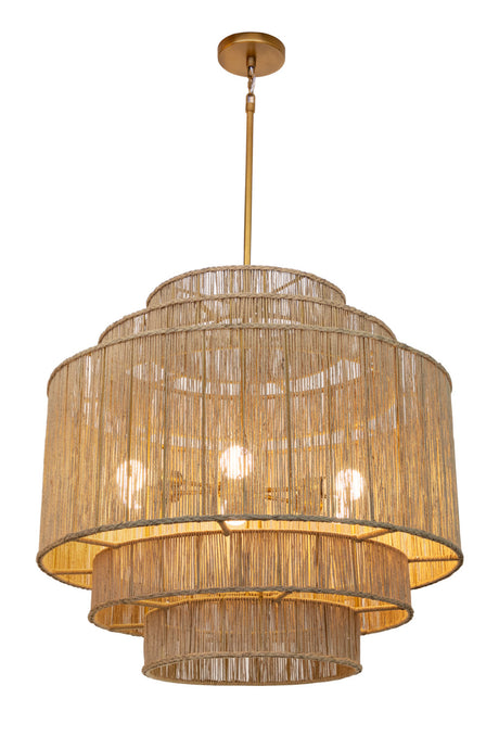 Tiered Jute Chandelier by Splendido Alyssa