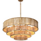 4-Tier Rustic Jute Chandelier by Splendido Lumina