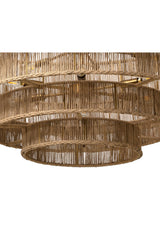 4-Tier Rustic Jute Chandelier by Splendido Lumina, alternate view 4