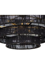 4-Tier Rustic Jute Chandelier by Splendido Lumina, alternate view 10