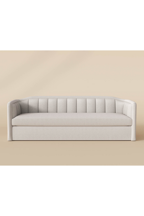 Vertical-Tufted Cream Sofa by Splendido Birrit, alternate view 6