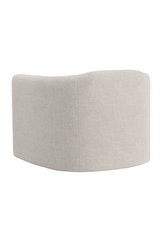 Cream Tufted-Back Swivel Armchair by Splendido Birrit Accent Chair, alternate view 5