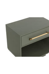 Modern Oak Curved Nightstand by Splendido Tarrant, alternate view 6