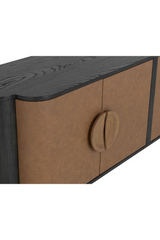 Brown Leather Look Sideboard by Splendido Dresden, alternate view 6