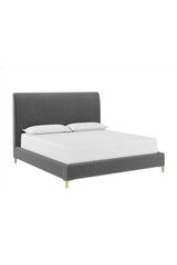Vertical-Tufted Queen Bed by Splendido Harris, alternate view 3