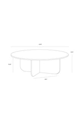Round Cream Marble Coffee Table by Splendido Bonita, alternate view 7