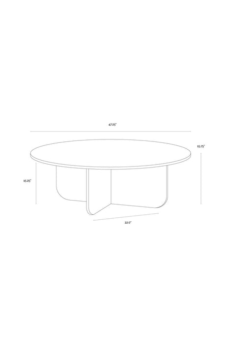 Round Cream Marble Coffee Table by Splendido Bonita, alternate view 7