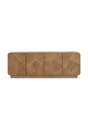 Patterned Oak 4-Door Sideboard by Splendido Fauna