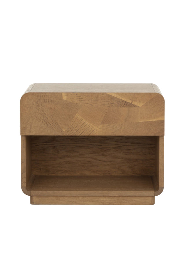 Oak Mosaic 1-Drawer Nightstand by Splendido Fauna
