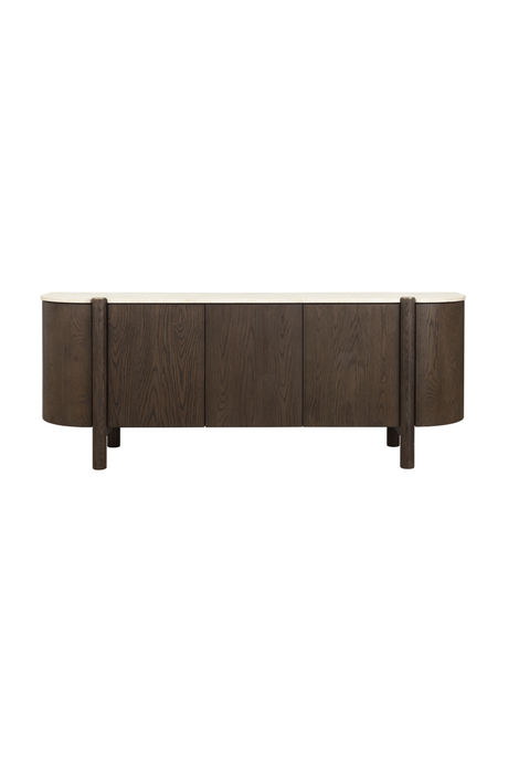 Solid Oak 4-Door Sideboard by Splendido Banyan