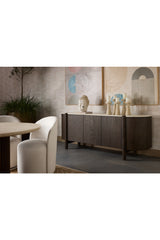 Solid Oak 4-Door Sideboard by Splendido Banyan, alternate view 10