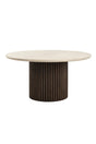 Cream Marble Round Dining Table by Splendido Banyan