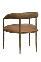 Antique Brass Framed Dining Chair by Splendido Zanatta, alternate view 17