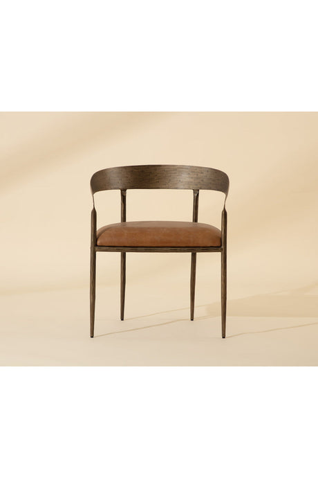 Antique Brass Framed Dining Chair by Splendido Zanatta, alternate view 20