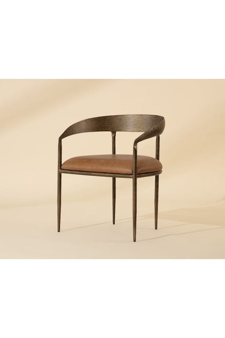 Antique Brass Framed Dining Chair by Splendido Zanatta, alternate view 21