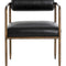 Leather Bolster-Back Dining Chair by Splendido Ajani, alternate view 2