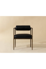 Leather Bolster-Back Dining Chair by Splendido Ajani, alternate view 7