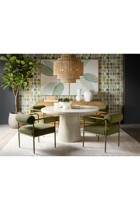Iron Framed Green Dining Chair by Splendido Ajani, alternate view 2
