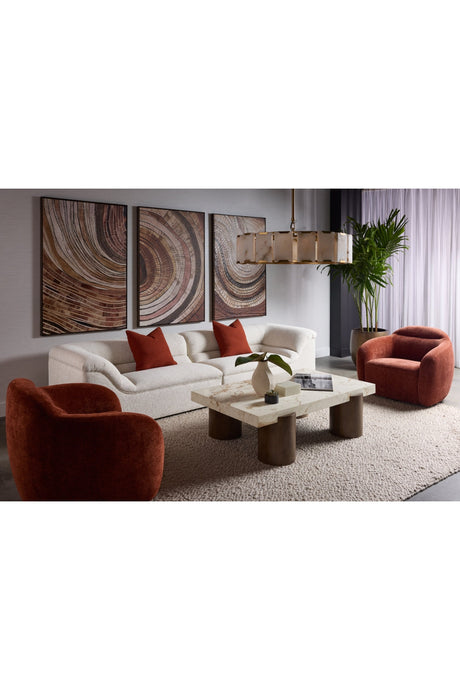 Alabaster Panels Chandelier by Splendido Rovira, alternate view 9