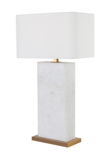 White Alabaster Table Lamp by Splendido Rovira, alternate view 3