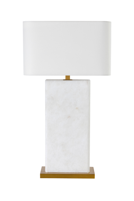White Alabaster Table Lamp by Splendido Rovira, alternate view 4