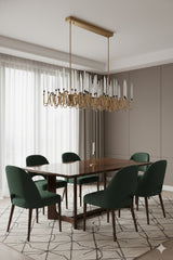 Gold Classic Style Chandelier by Splendido Hestia, alternate view 10