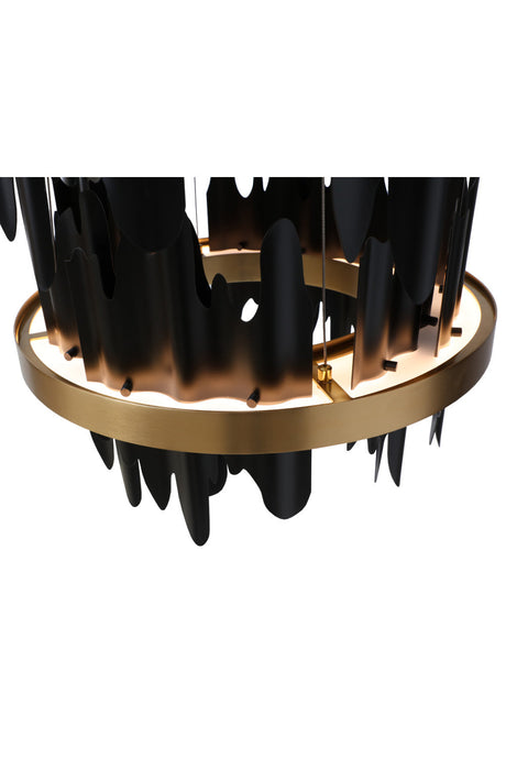 Black 3-Tier Chandelier by Splendido Icarus, alternate view 16