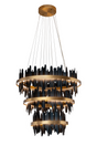 Black 3-Tier Chandelier by Splendido Icarus