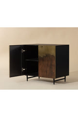 Antique Brass Ombre Nightstand by Splendido Auburn, alternate view 11