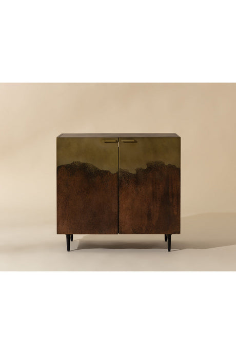 Antique Brass Ombre Nightstand by Splendido Auburn, alternate view 8