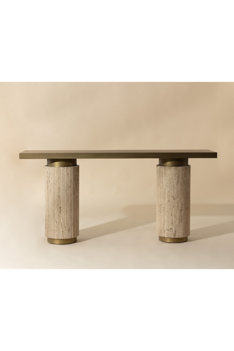 Antique Brass Console Table by Splendido Ashva, alternate view 6