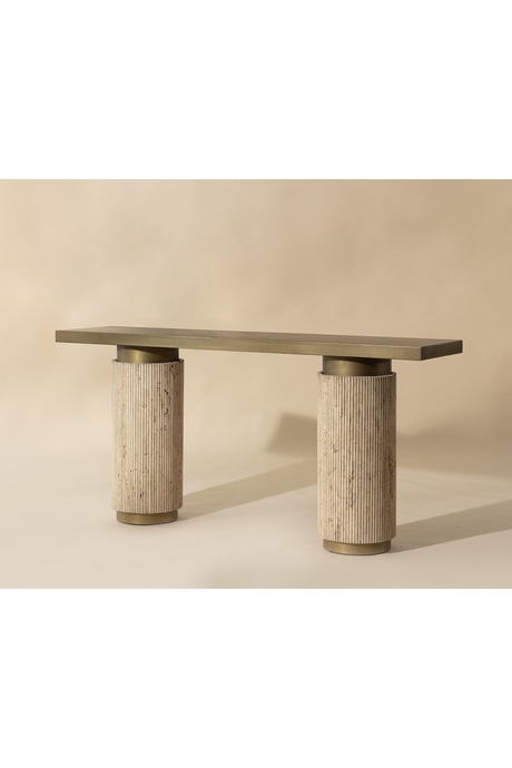 Antique Brass Console Table by Splendido Ashva, alternate view 7