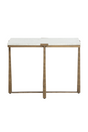 Rectangular White Marble Side Table by Splendido Cowell