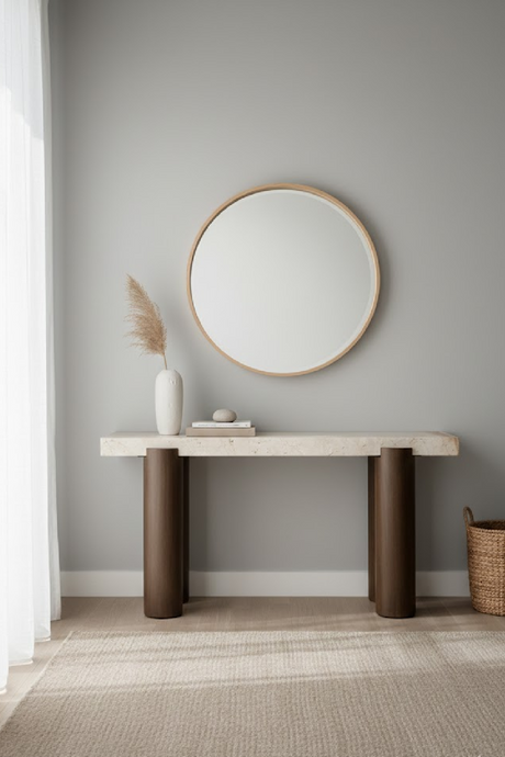 Cream Breccia Marble Console Table by Splendido Ardi, alternate view 2