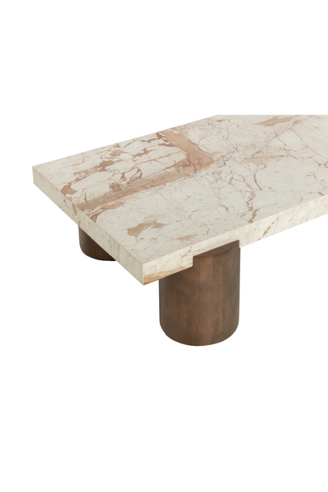 Cream Breccia Marble Coffee Table by Splendido Ardi, alternate view 5