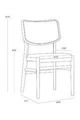 Black Cushioned Seat Dining Chairs (2) by Splendido Annex, alternate view 12