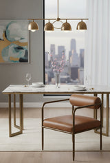 Leather Bolster-Back Dining Chair by Splendido Ajani, alternate view 15
