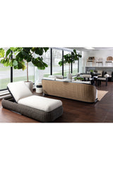 Cream Boucle Indoor/Outdoor Sofa by Splendido Bora, alternate view 6