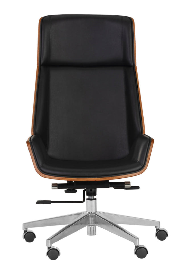 High-back Leather Look Office Chair by Splendido Rhett