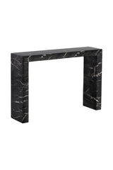 Black Marble-Look Indoor/Outdoor Console Table by Splendido Axle, alternate view 3