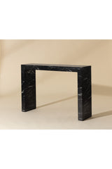 Black Marble-Look Indoor/Outdoor Console Table by Splendido Axle, alternate view 7